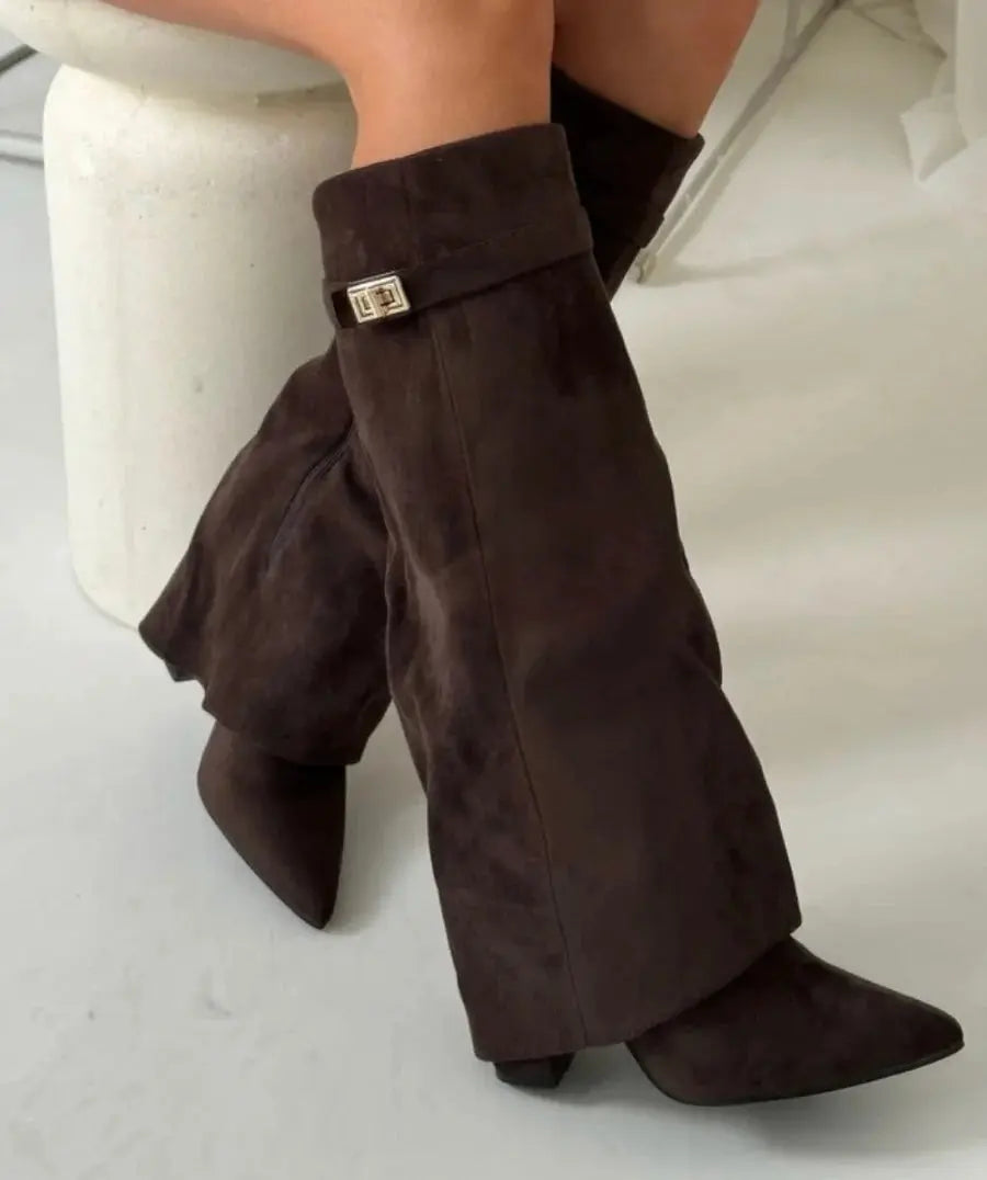 Bella Boots Brown – Elegant, Trendy & Tijdloos!👢✨ - Goodiefetch