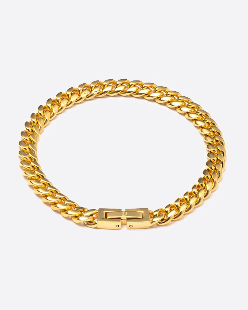 CLEAN CUBANA BRACELET. - 6MM 18K GOLD - Goodiefetch