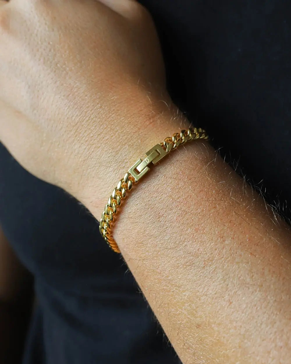 CLEAN CUBANA BRACELET. - 6MM 18K GOLD - Goodiefetch