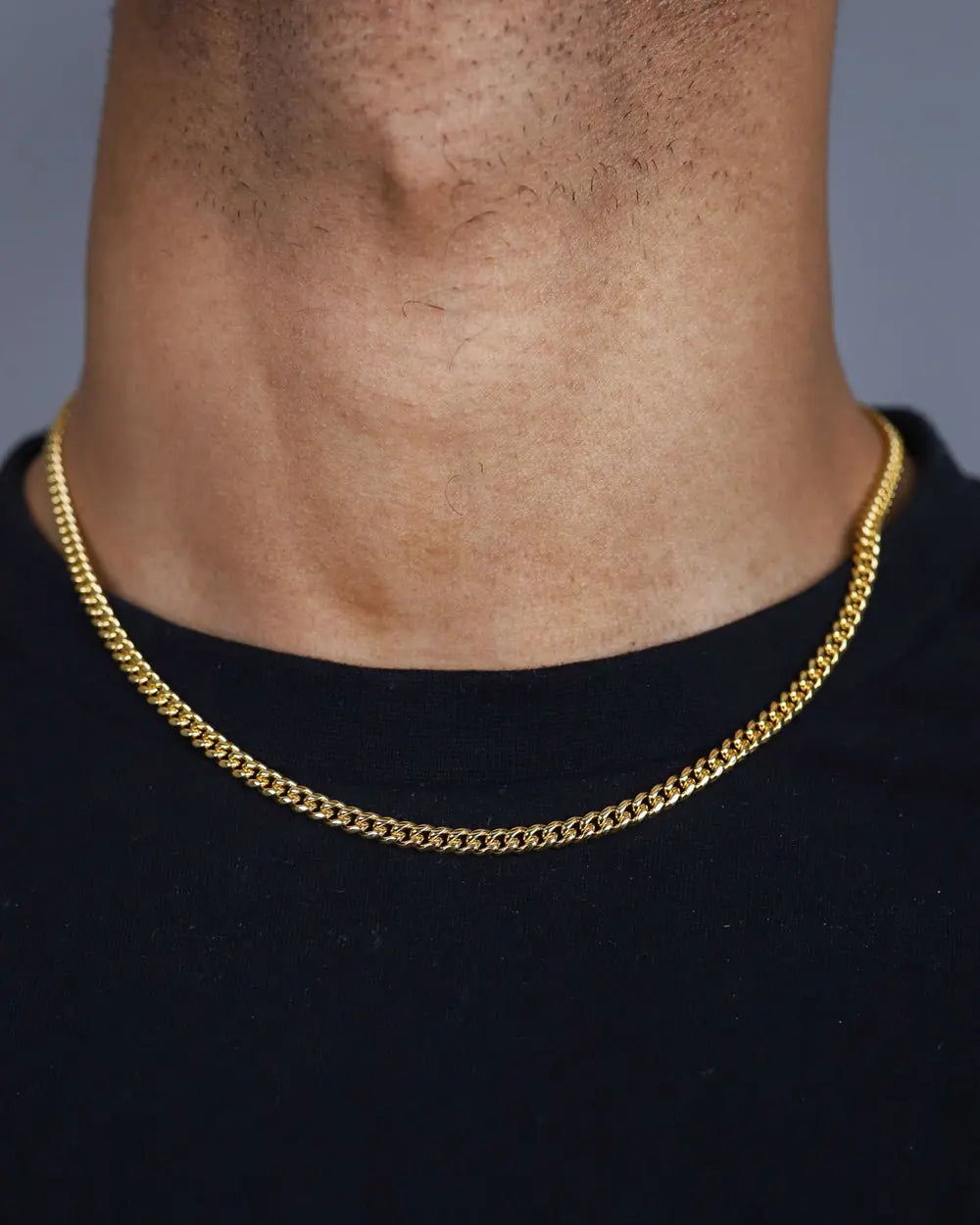 CLEAN CUBANA CHAIN. - 4MM 18K GOLD - Goodiefetch