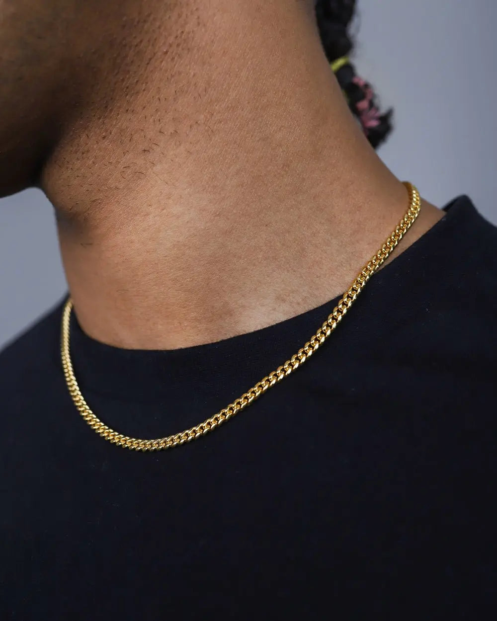 CLEAN CUBANA CHAIN. - 4MM 18K GOLD - Goodiefetch