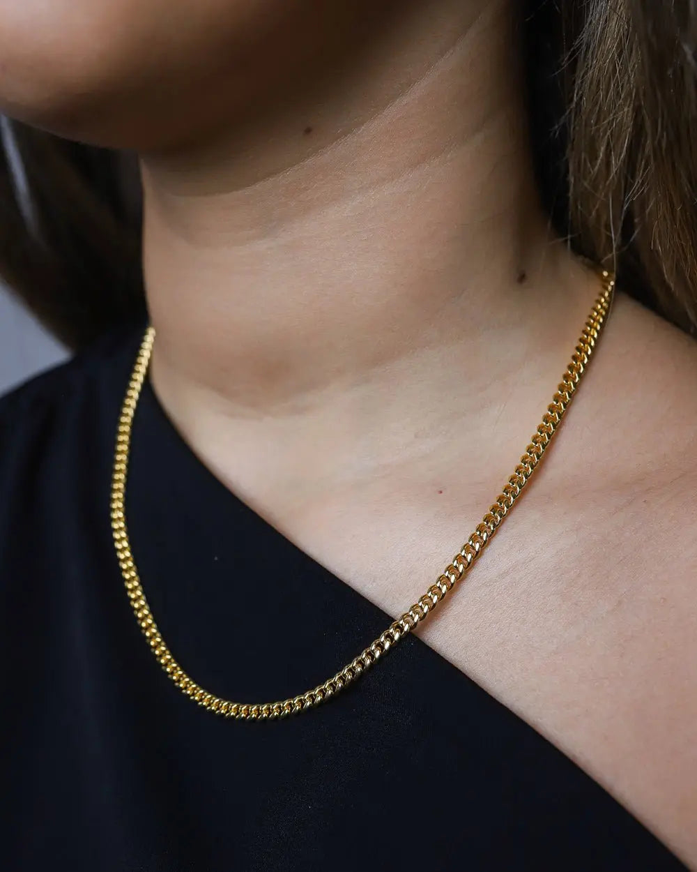 CLEAN CUBANA CHAIN. - 4MM 18K GOLD - Goodiefetch