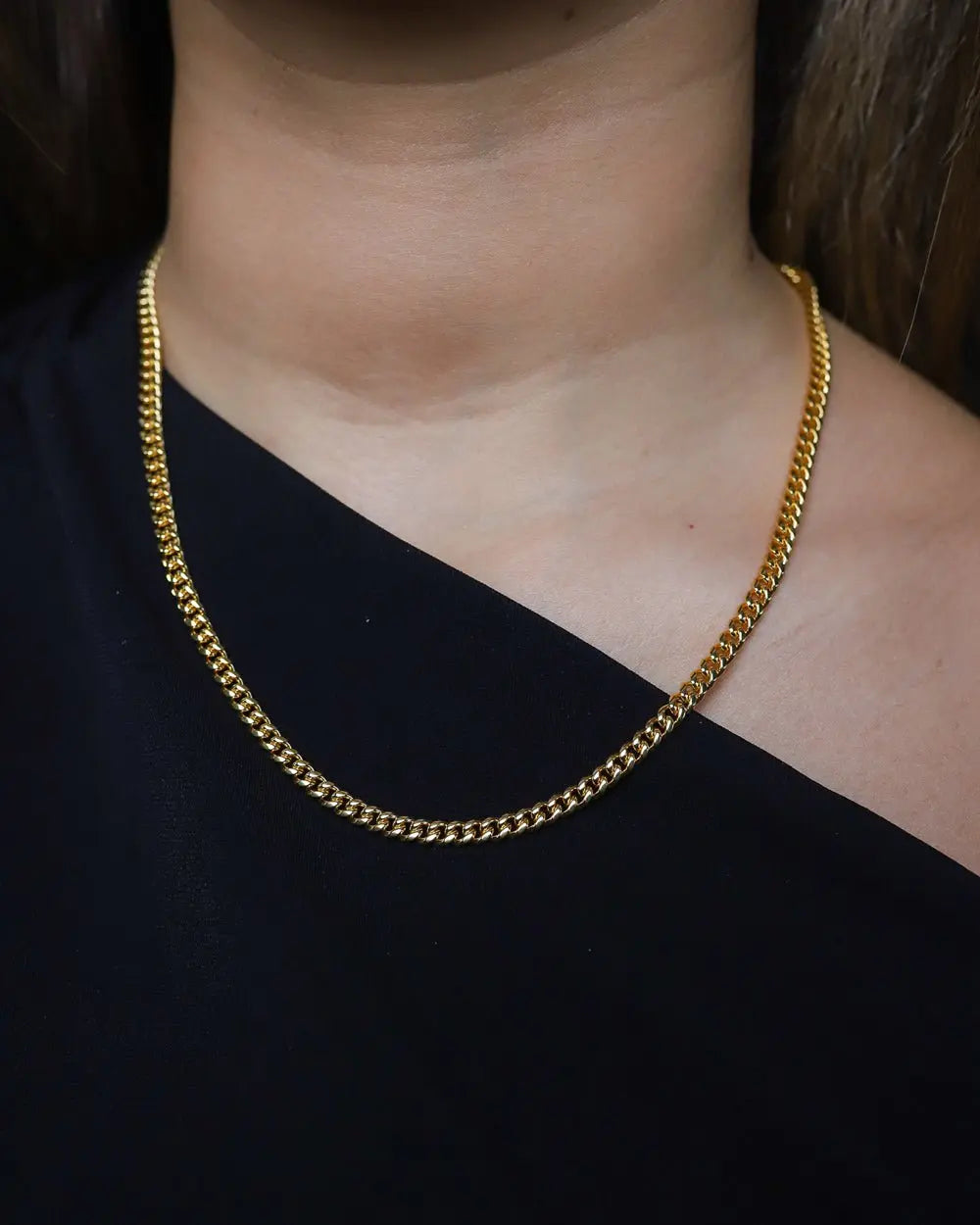 CLEAN CUBANA CHAIN. - 4MM 18K GOLD - Goodiefetch