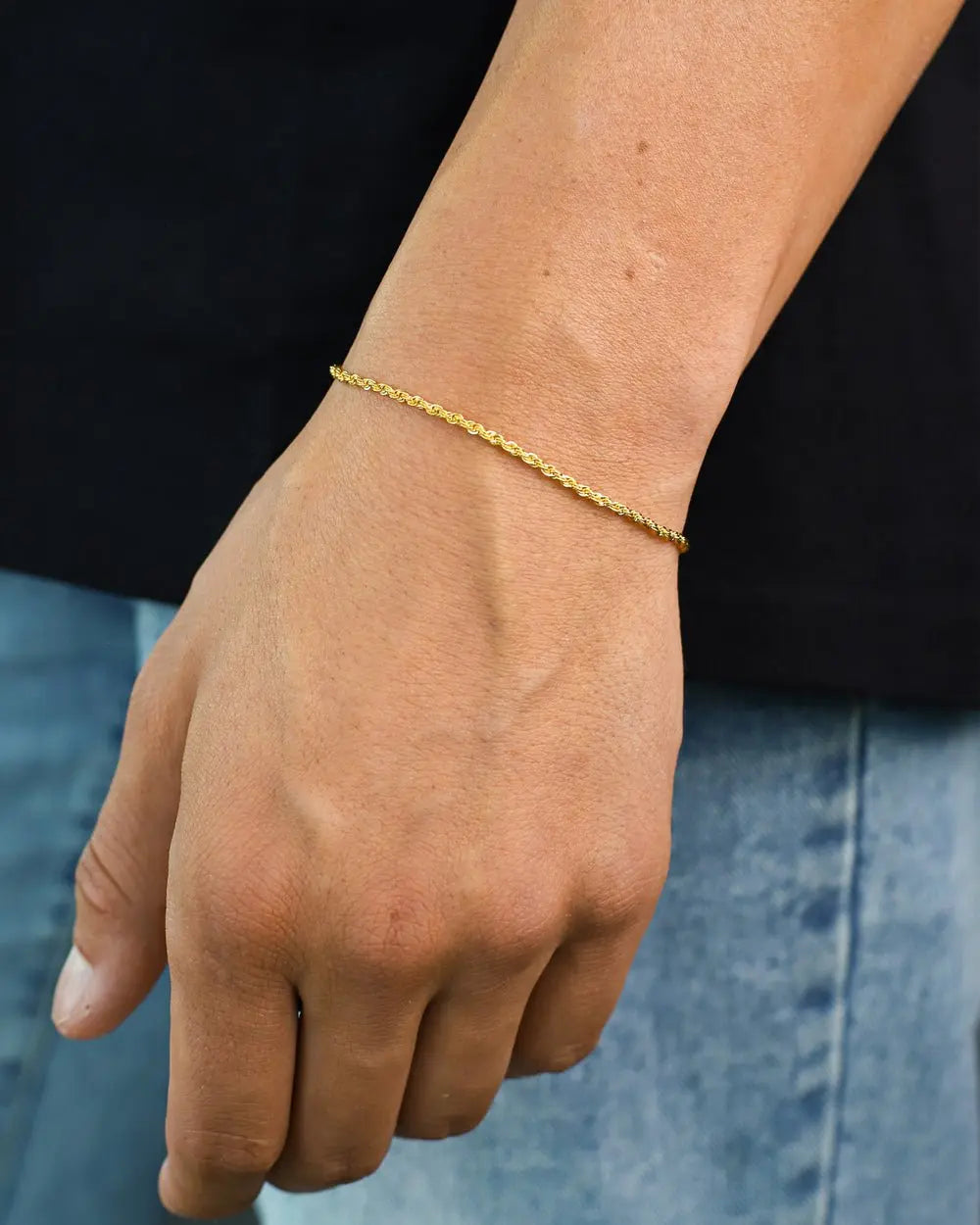 CLEAN ROPE BRACELET. - 2MM 18K GOLD - Goodiefetch