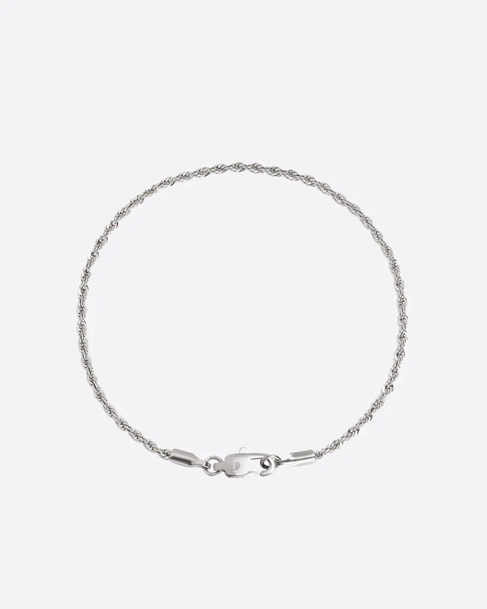 CLEAN ROPE BRACELET. - 2MM WHITE GOLD - Goodiefetch