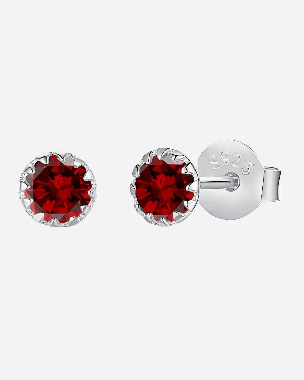 COLORED STUDS 925. - WHITE GOLD - Goodiefetch