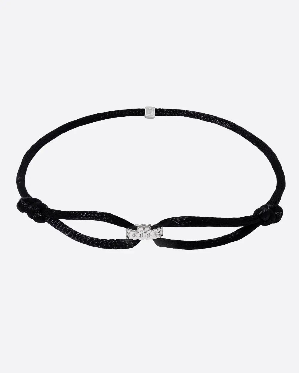 CUBAN RING CORD BRACELET. - WHITE GOLD - Goodiefetch