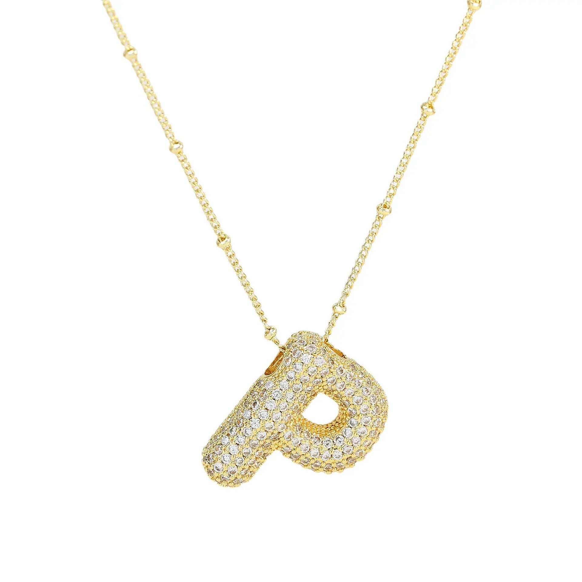 Diamond bubble letter nacklace Goodiefetch