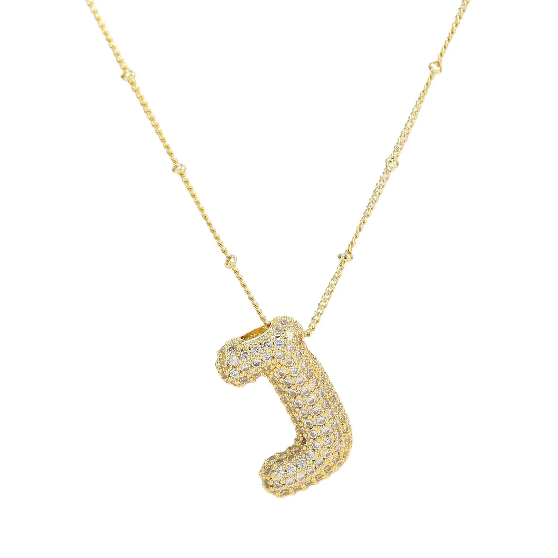 Diamond bubble letter nacklace Goodiefetch