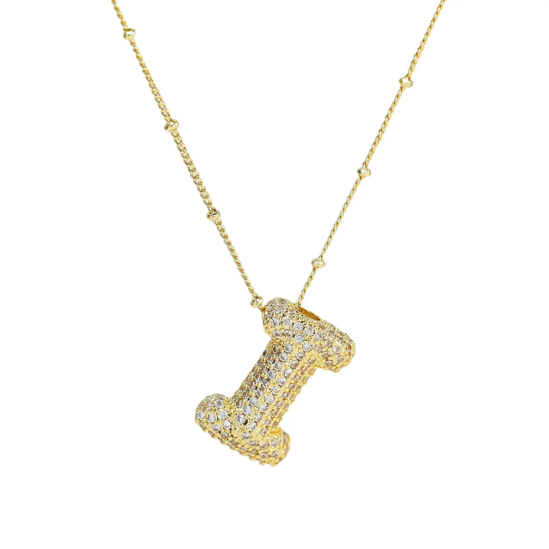 Diamond bubble letter nacklace Goodiefetch