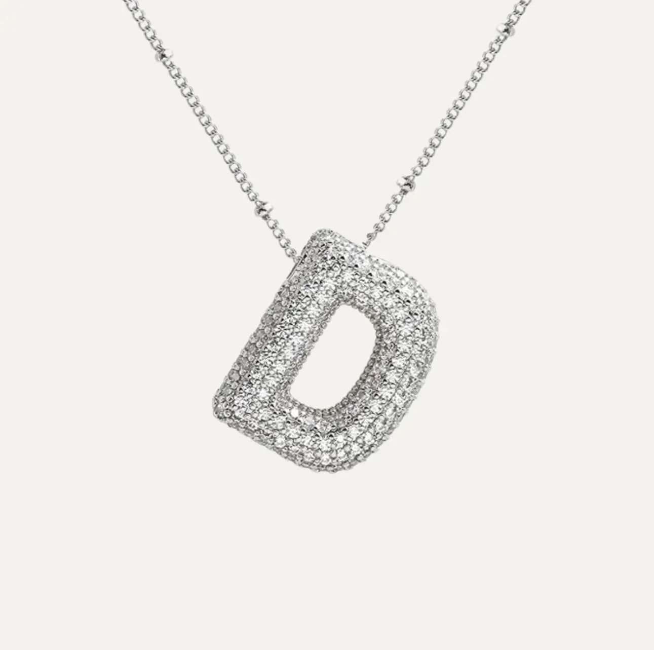 Diamond bubble letter nacklace Goodiefetch