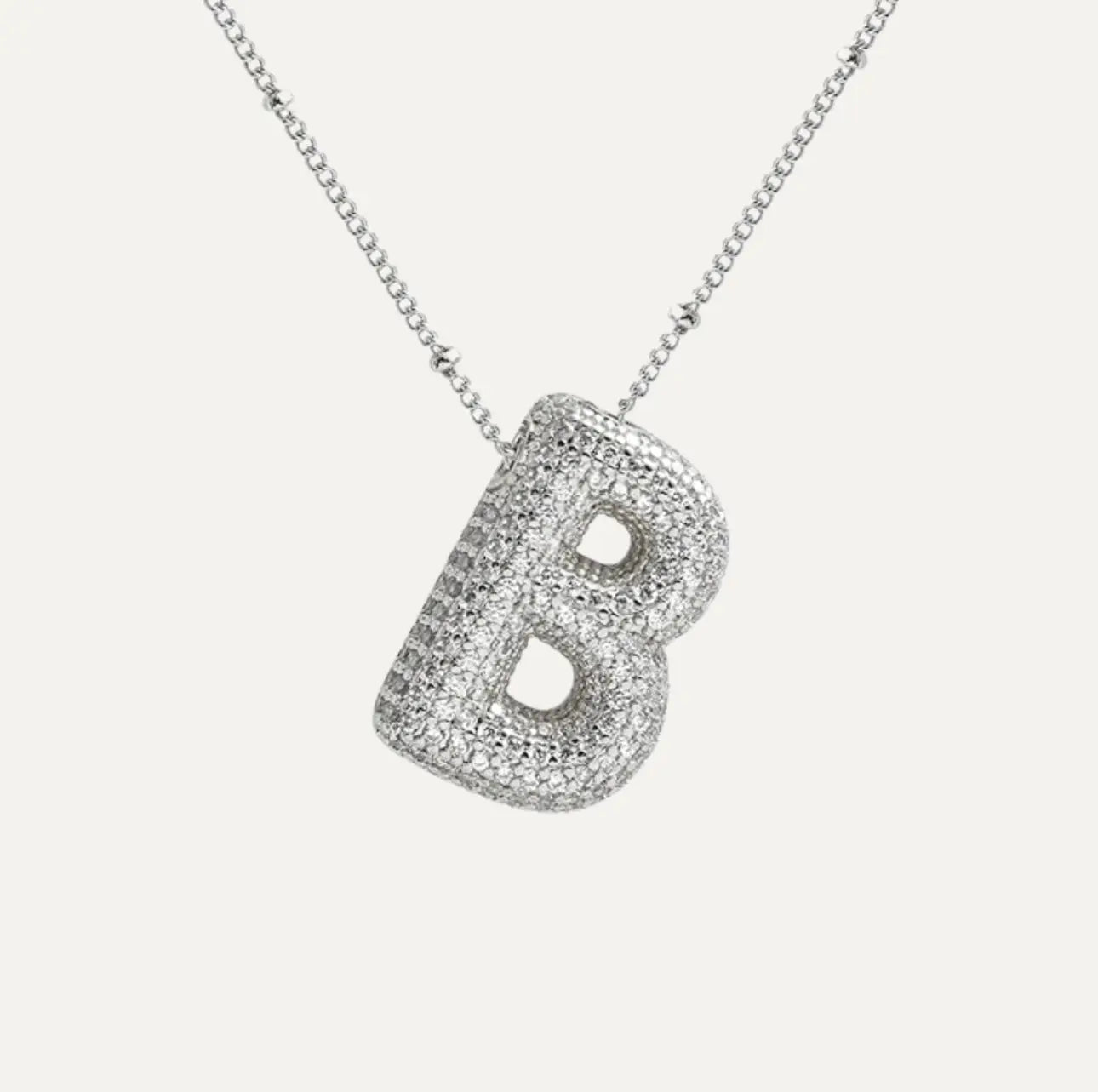 Diamond bubble letter nacklace Goodiefetch