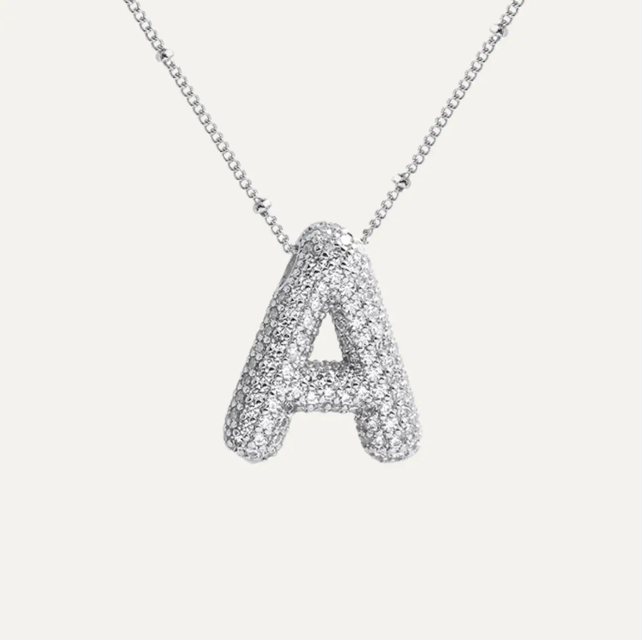 Diamond bubble letter nacklace Goodiefetch