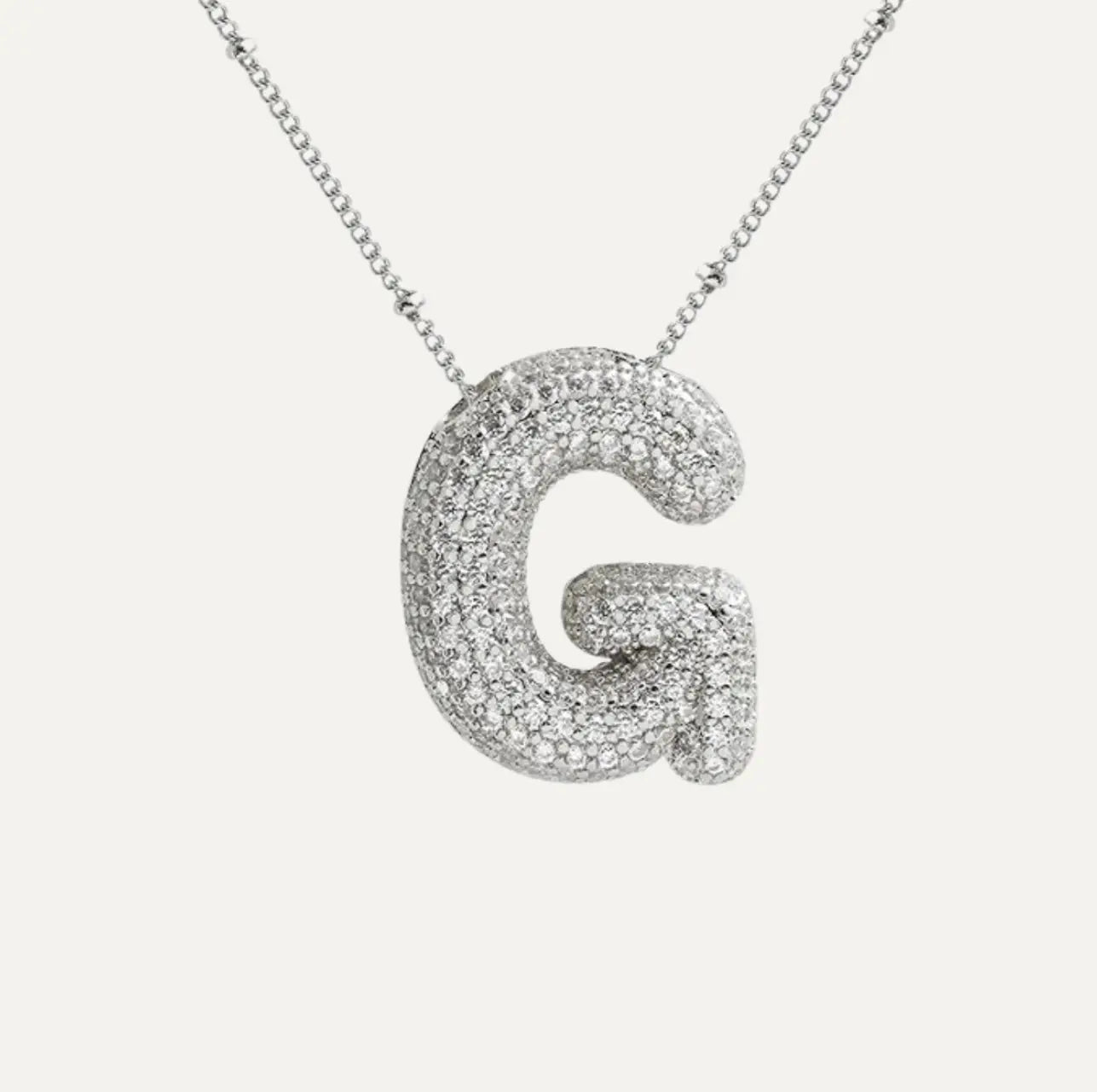 Diamond bubble letter nacklace Goodiefetch