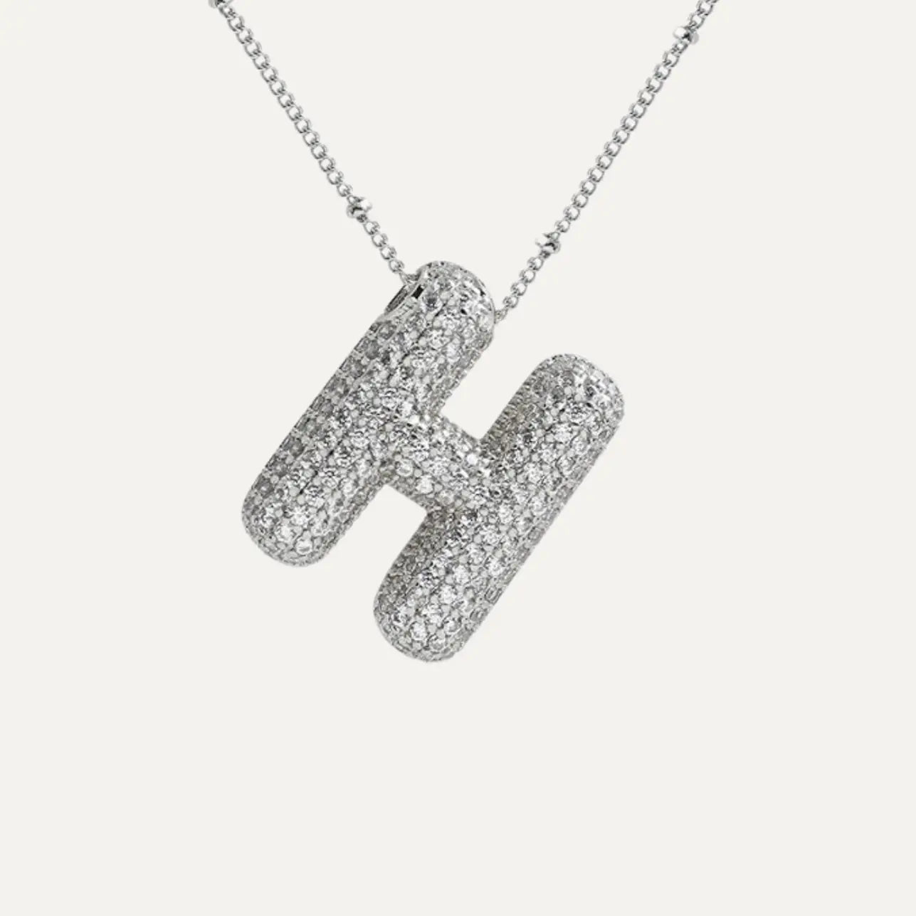 Diamond bubble letter nacklace Goodiefetch