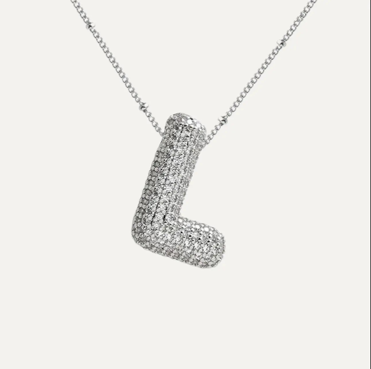 Diamond bubble letter nacklace Goodiefetch