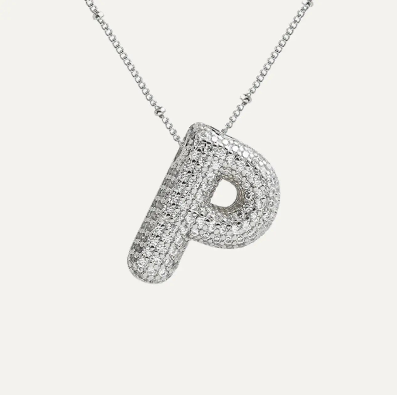 Diamond bubble letter nacklace Goodiefetch