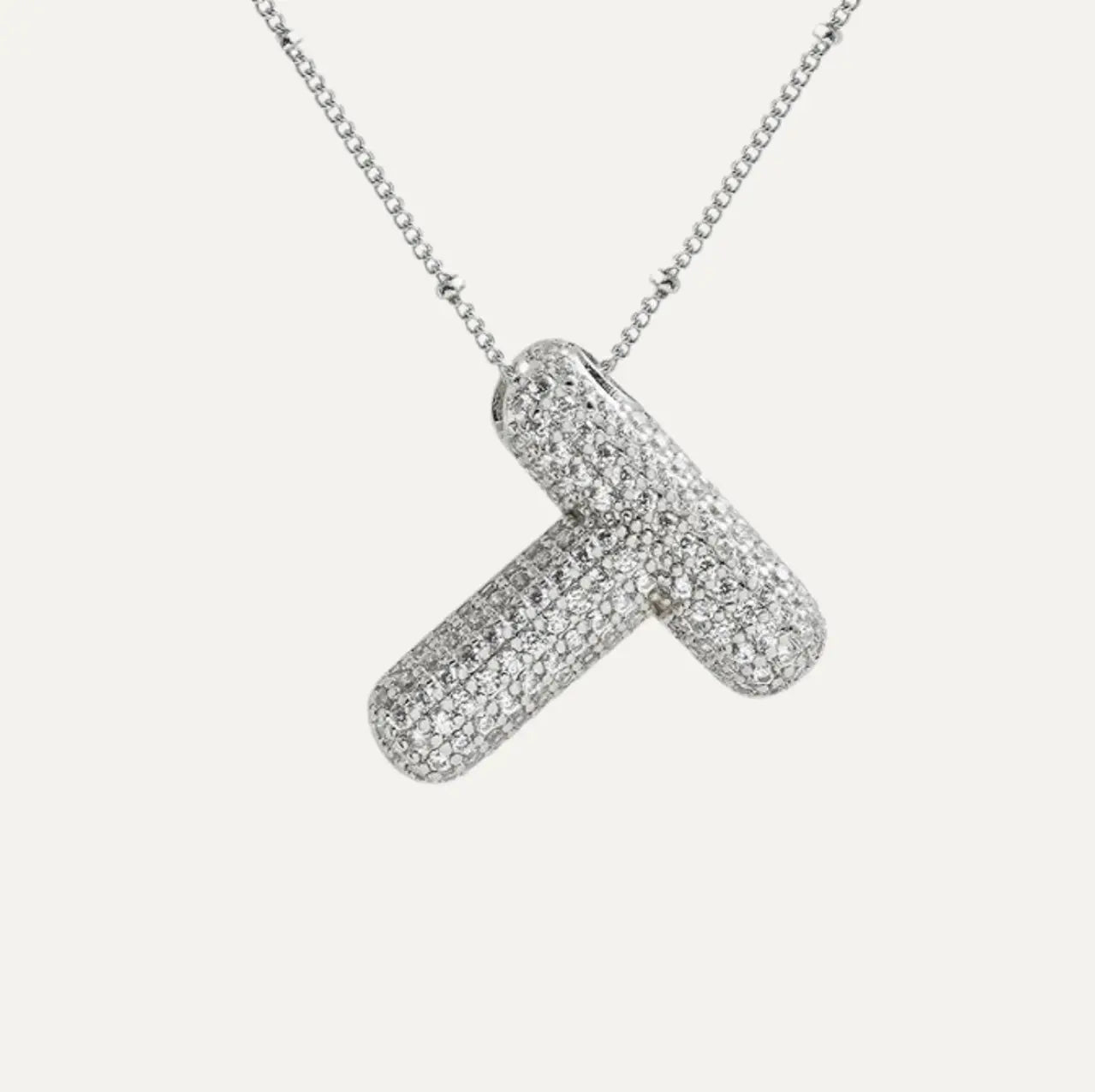 Diamond bubble letter nacklace Goodiefetch