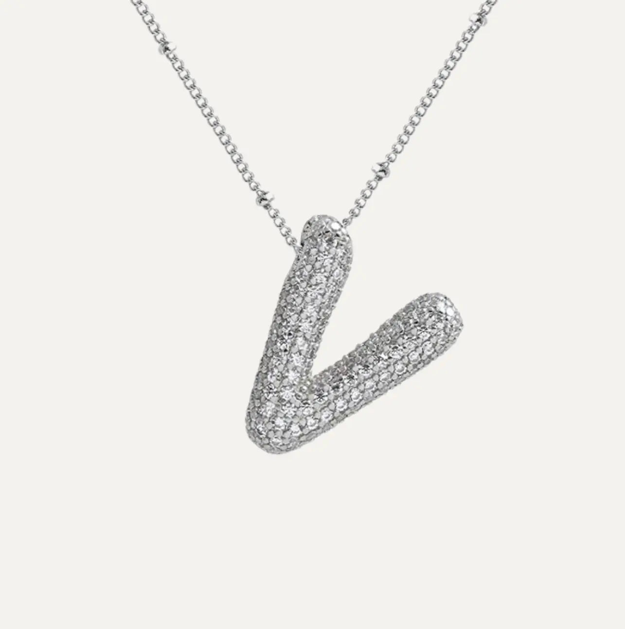 Diamond bubble letter nacklace Goodiefetch