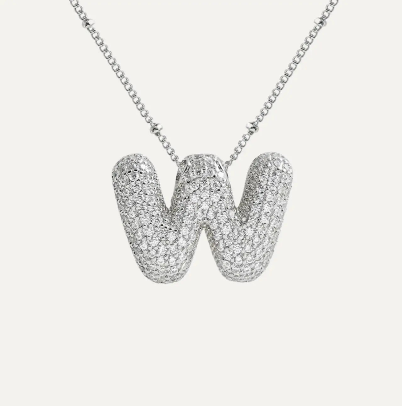 Diamond bubble letter nacklace Goodiefetch