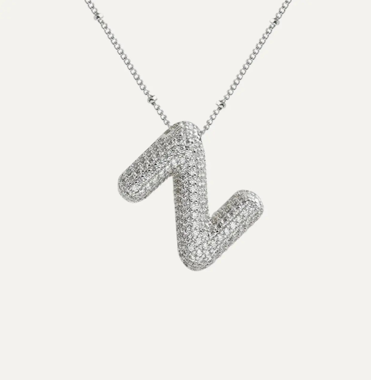 Diamond bubble letter nacklace Goodiefetch