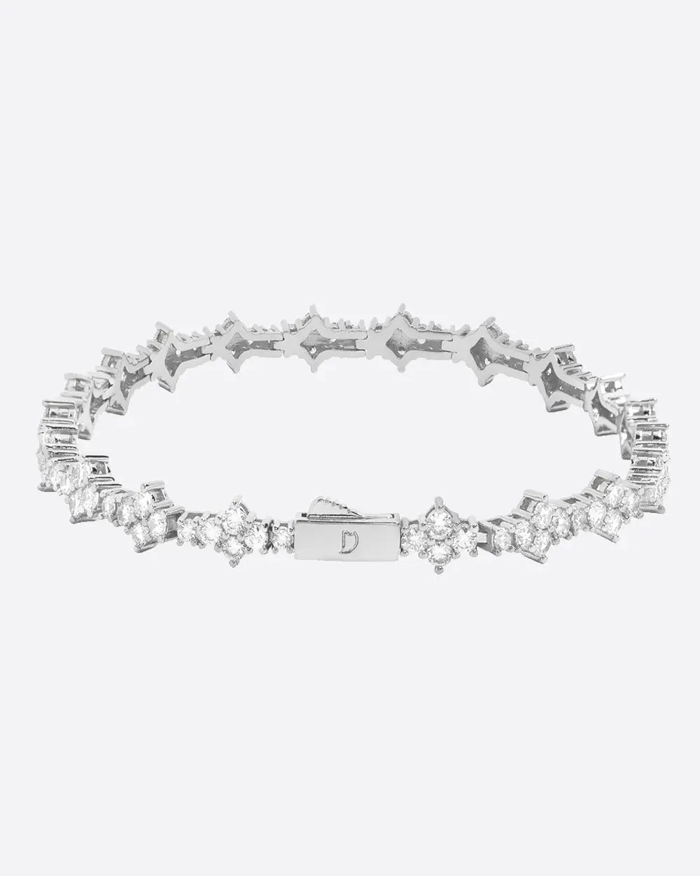 HONEYCOMB BRACELET 925. - 3MM WHITE GOLD - Goodiefetch