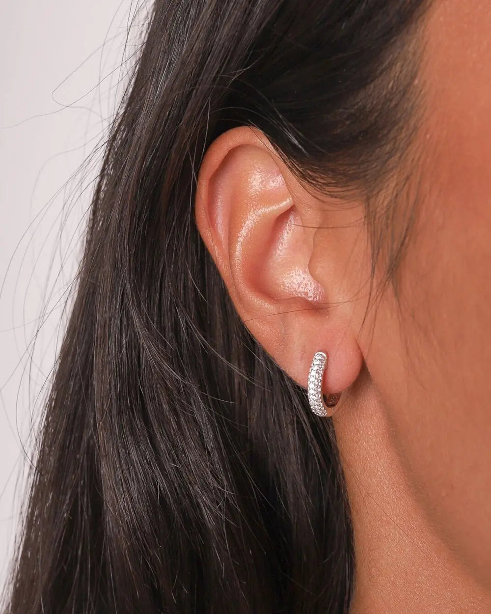 HOOPS EARRINGS 925. - WHITE GOLD - Goodiefetch