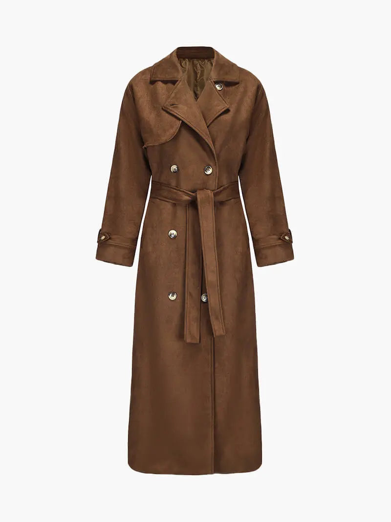 Ivy | faux suede Trenchcoat Goodiefetch