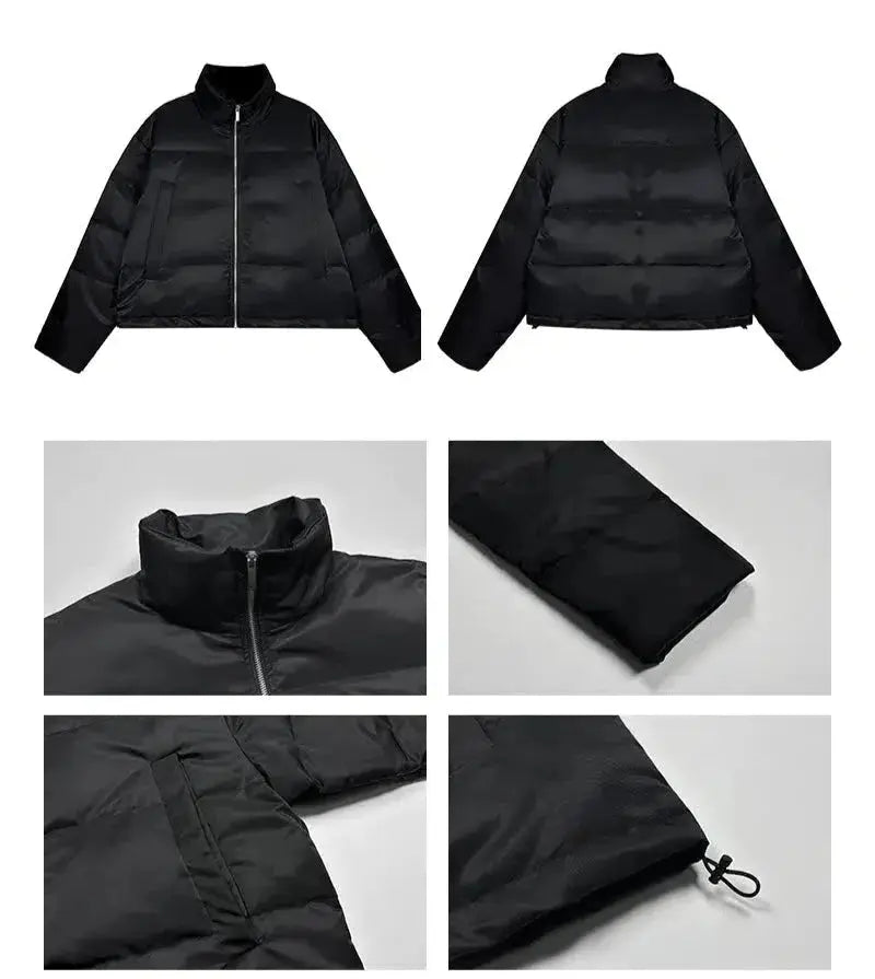 Puffer Short Insulated Jacket with Hood - Goodiefetch