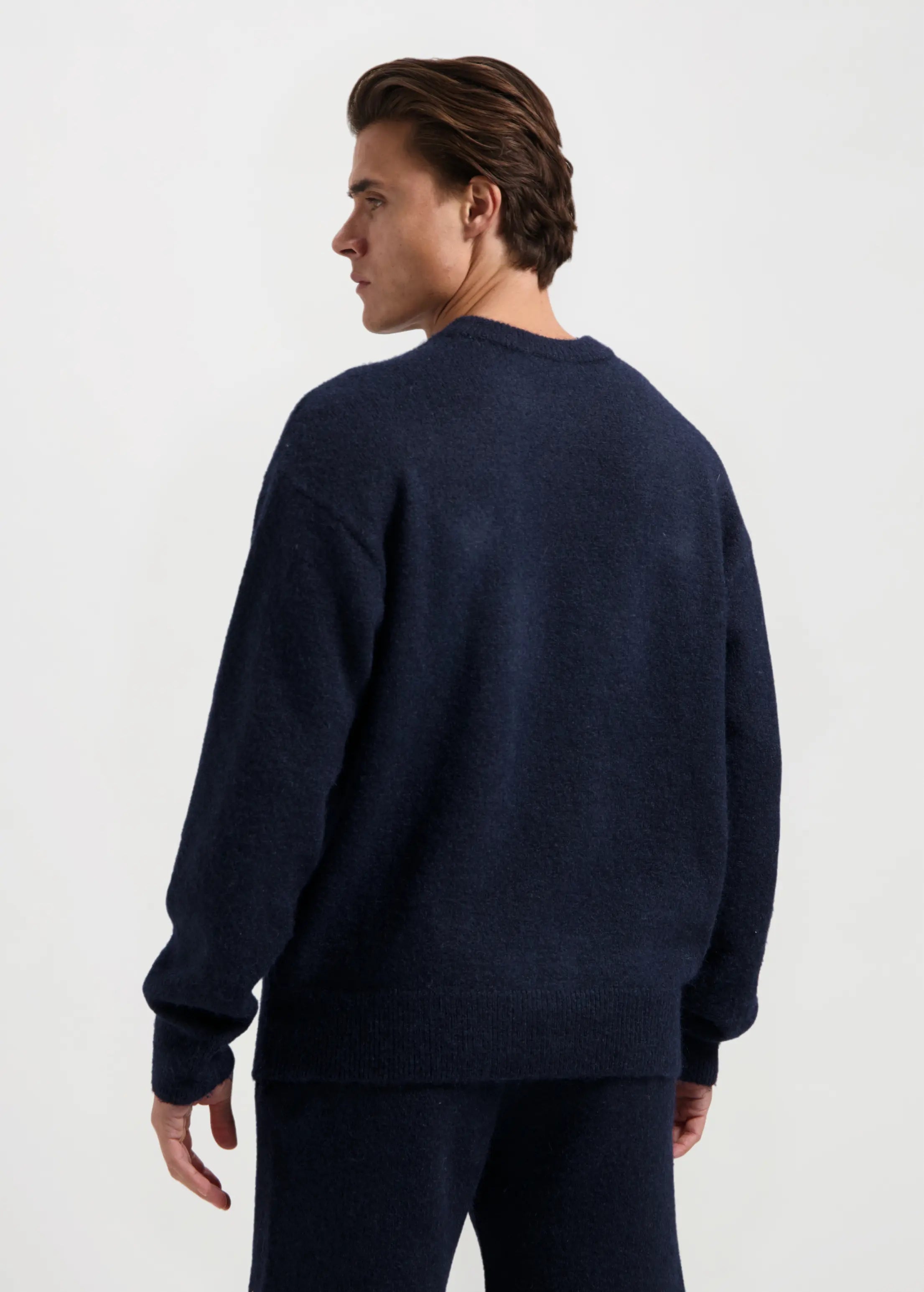 Soft Knitted Crewneck - Navy Blue Goodiefetch