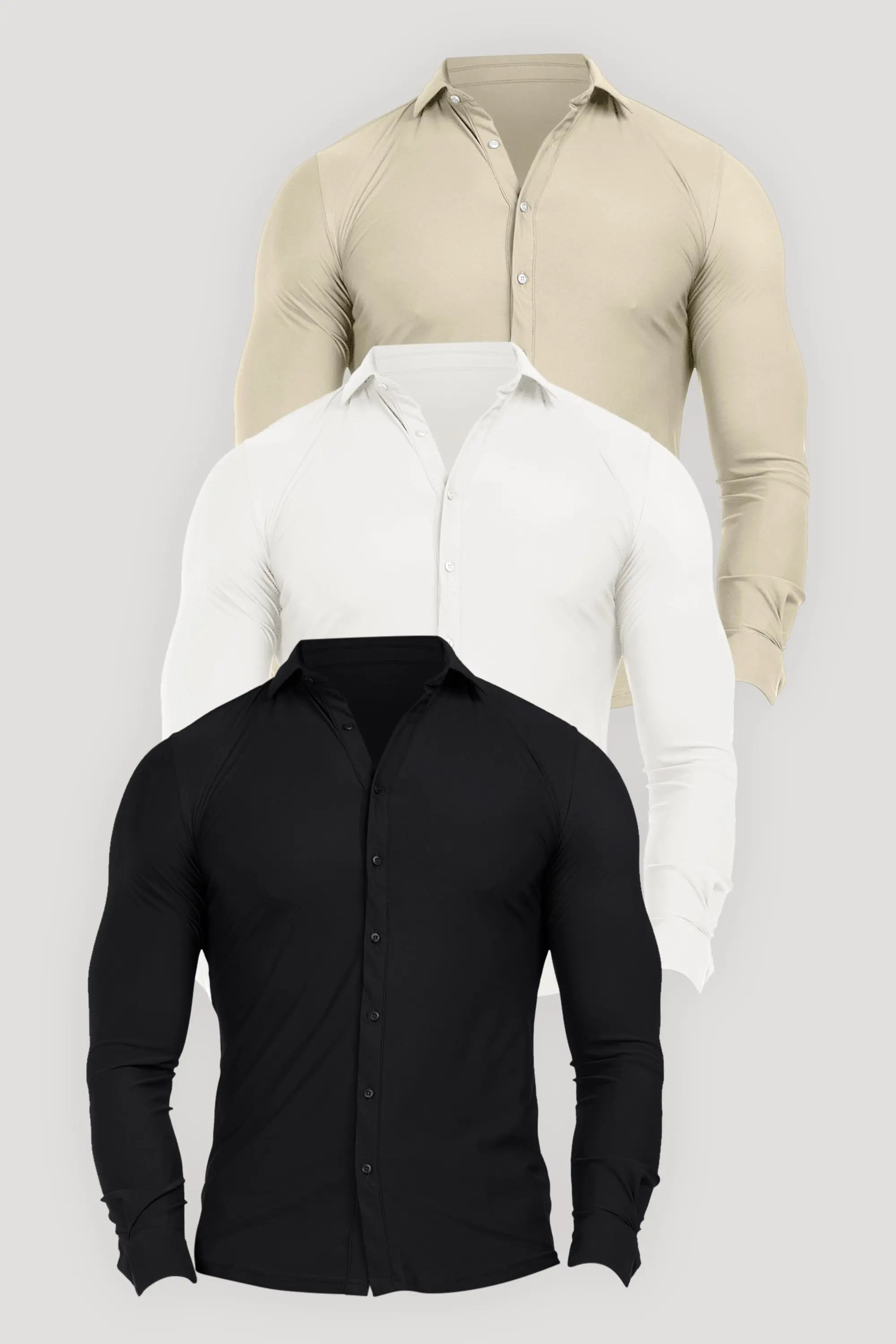 THE ATHLETIC STRETCH SHIRT BUNDLE 3-PIECE SET Goodiefetch