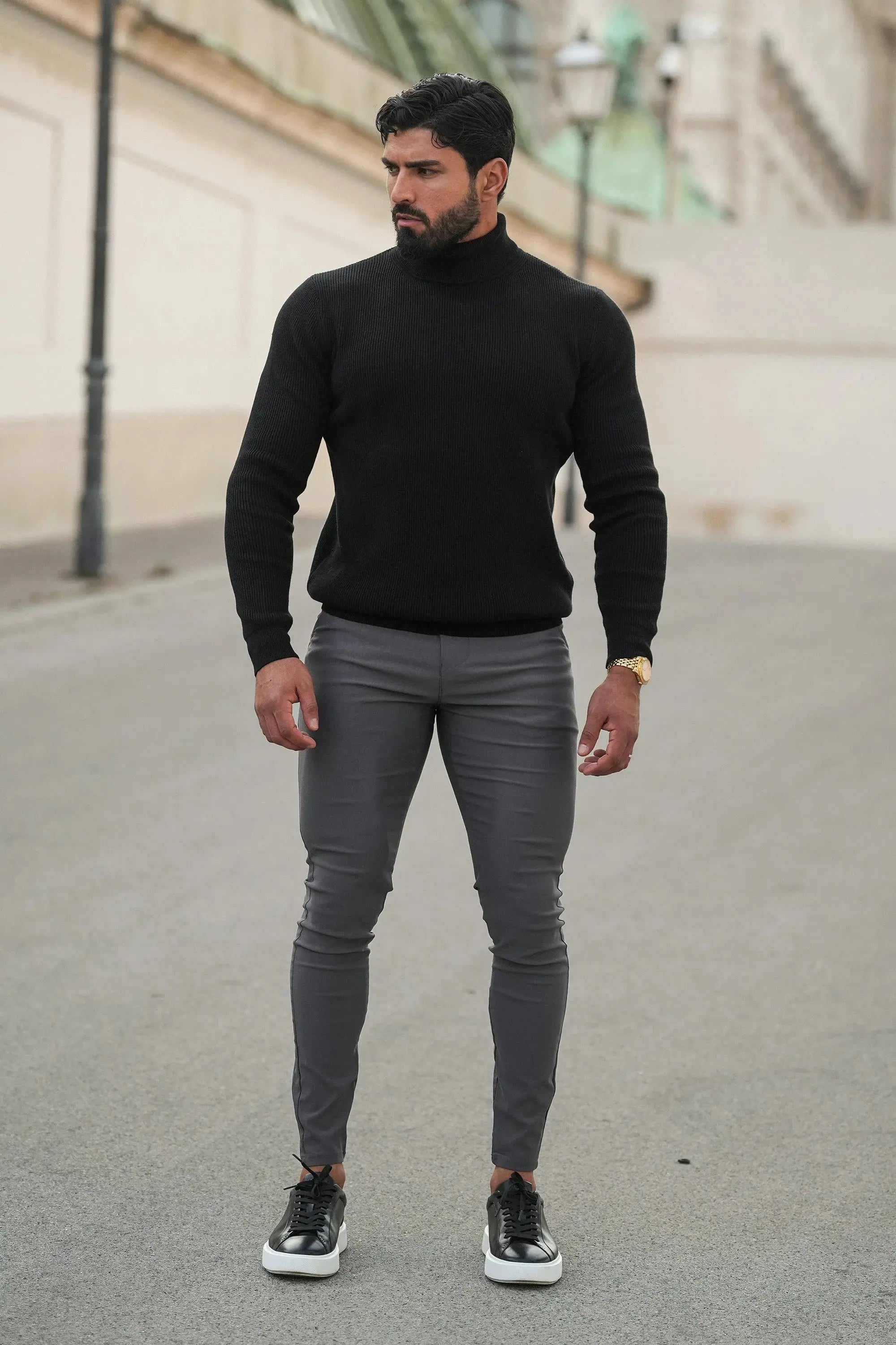 THE RENZO TURTLE NECK SWEATER Goodiefetch