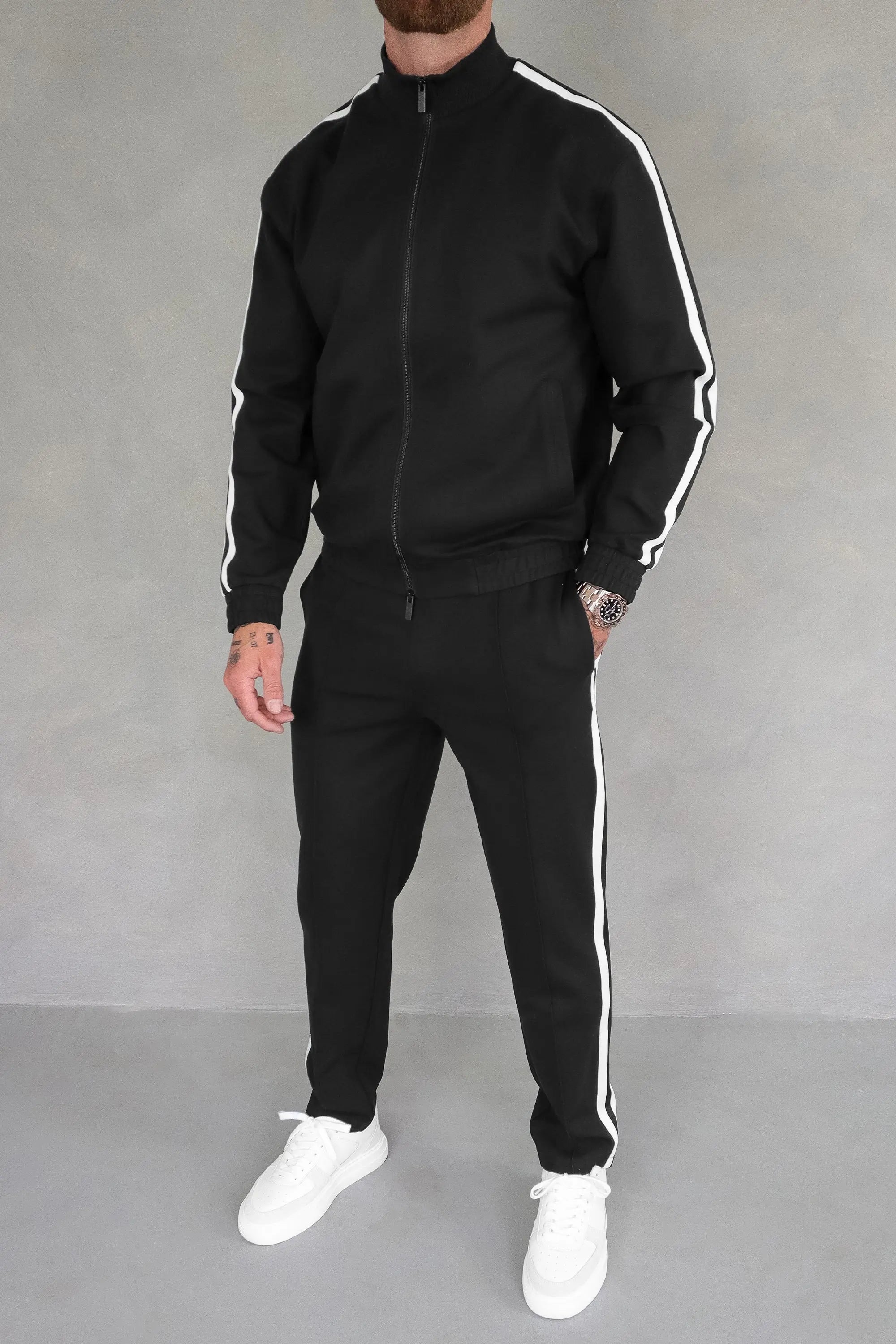 The Tape Tracksuit - Black Goodiefetch