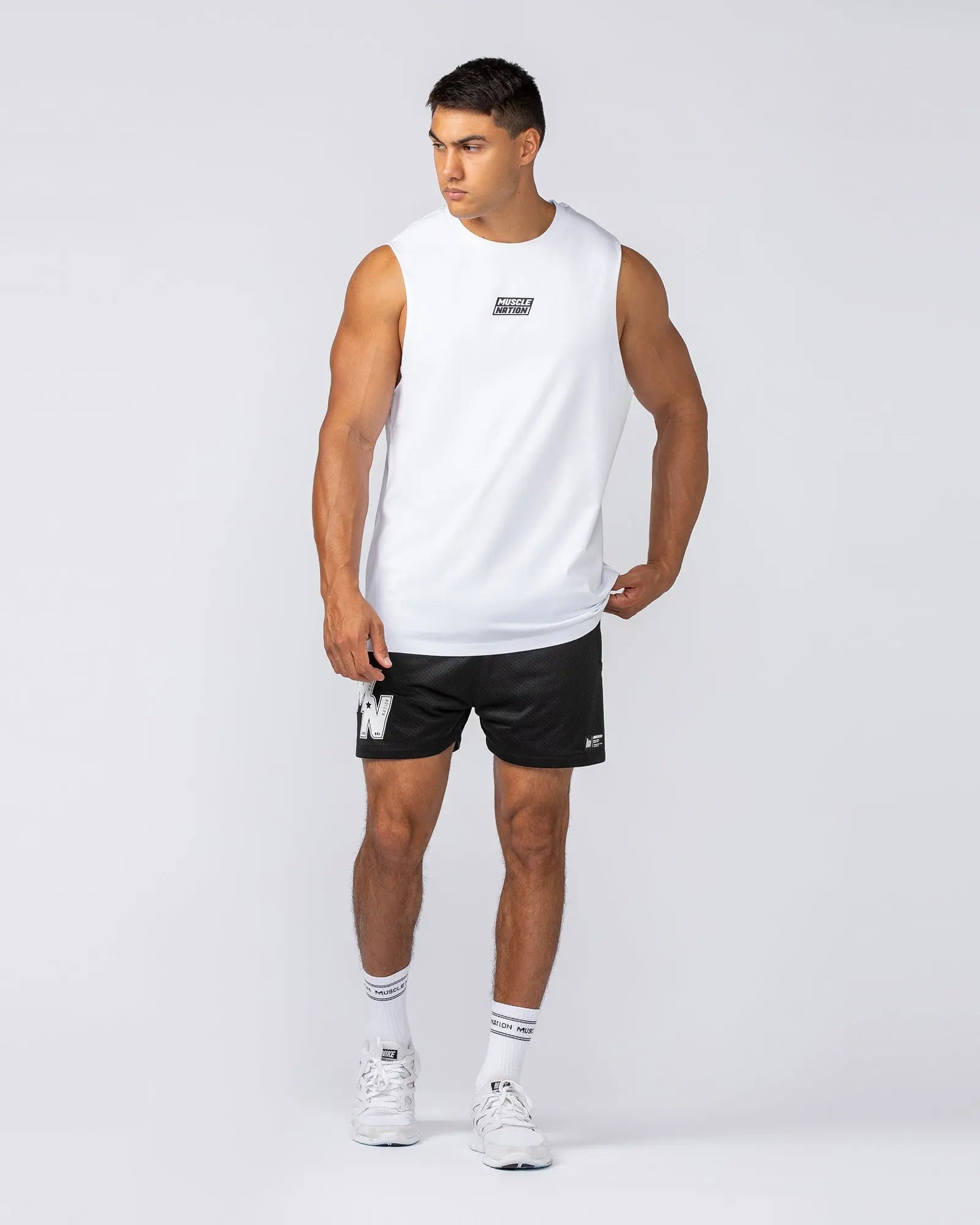 Throwback Training Tank - White - Goodiefetch