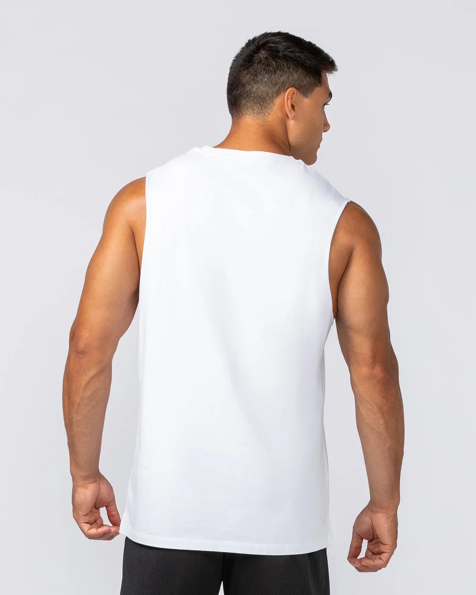 Throwback Training Tank - White - Goodiefetch