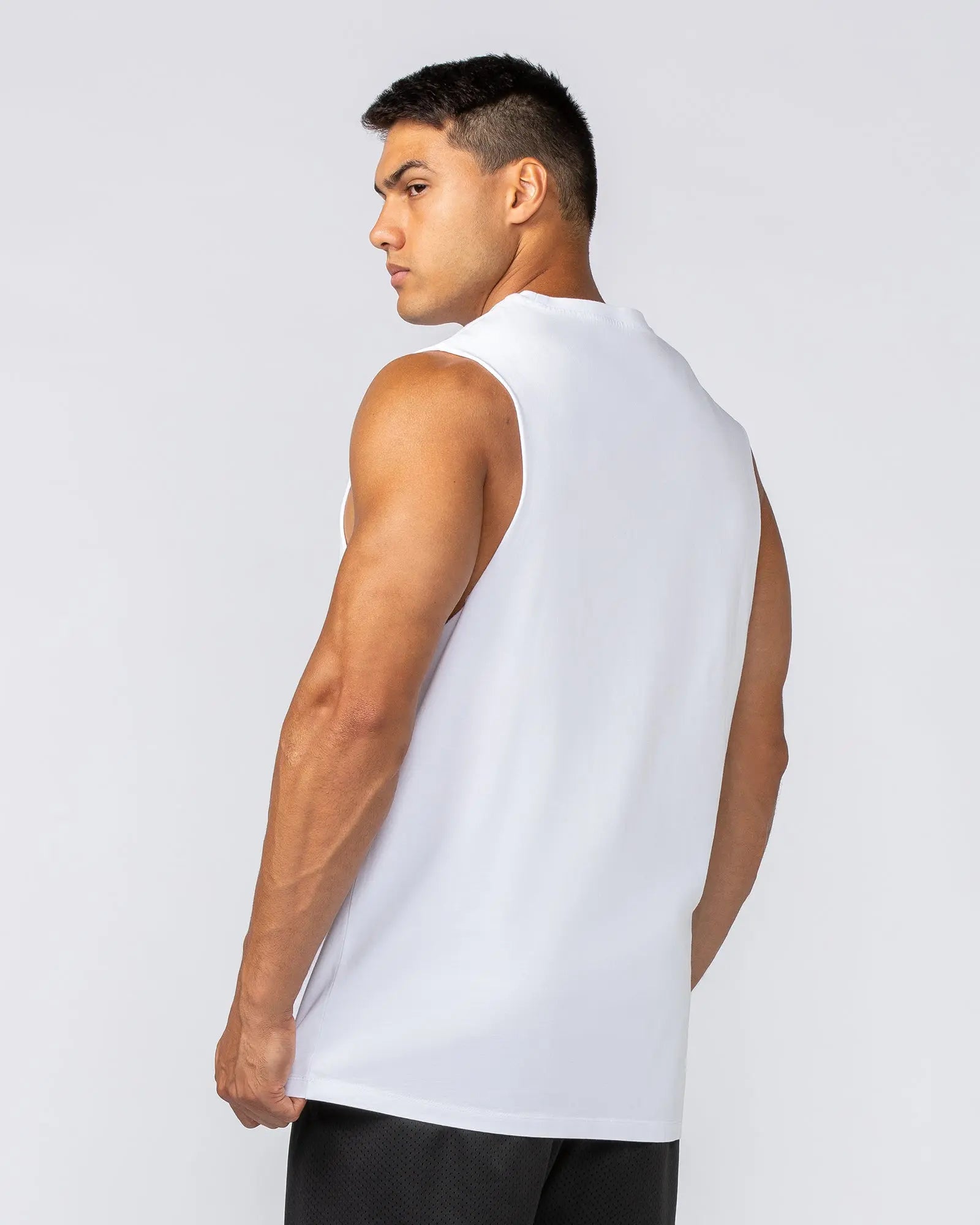 Throwback Training Tank - White - Goodiefetch