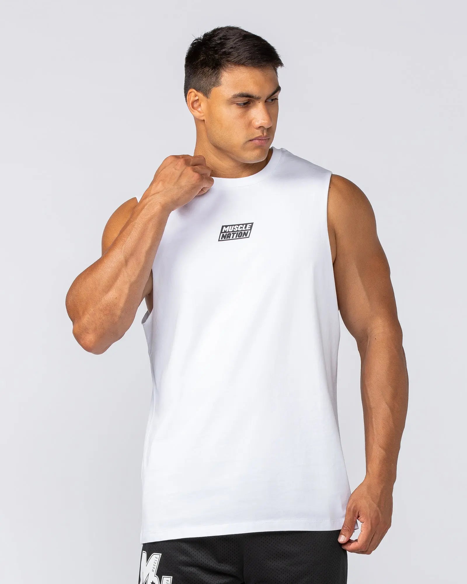 Throwback Training Tank - White - Goodiefetch